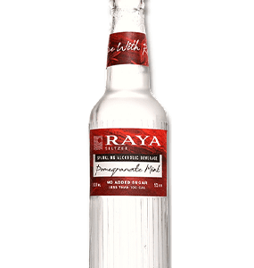 Raya Seltzer Pomegranate Mint