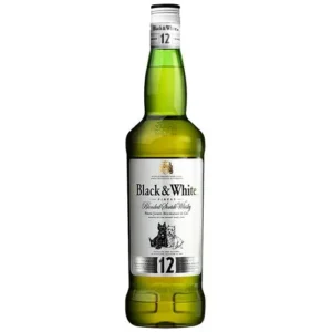 Black & White Finest Blended Scotch Whisky Aged 12 Years