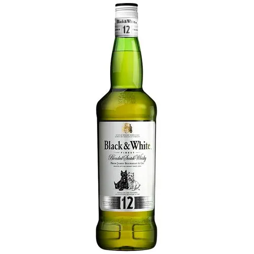 Black & White Finest Blended Scotch Whisky Aged 12 Years
